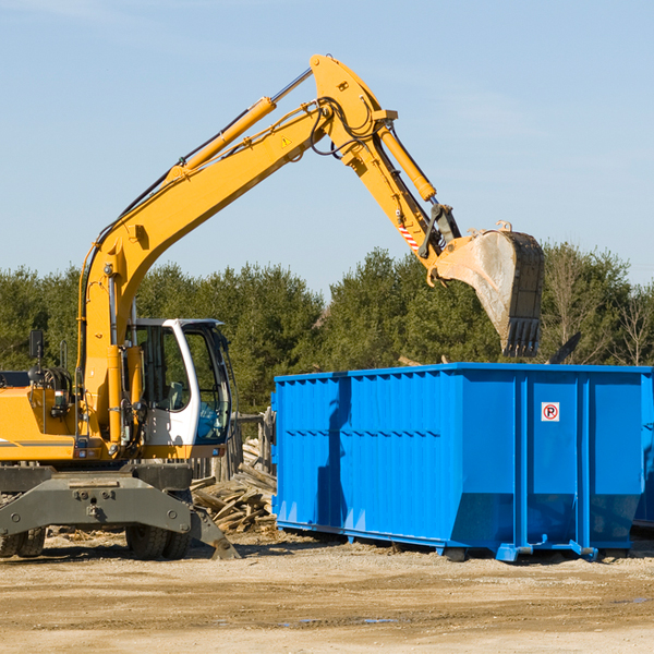 what size residential dumpster rentals are available in Blakely Georgia